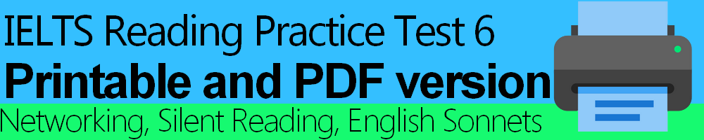 IELTS Reading Practice Test 6 Printable EngExam info
