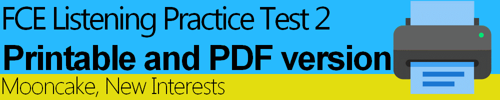 FCE Listening Practice Test 2 Printable EngExam info