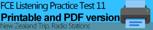 FCE Listening Practice Test 11 Printable - EngExam.info