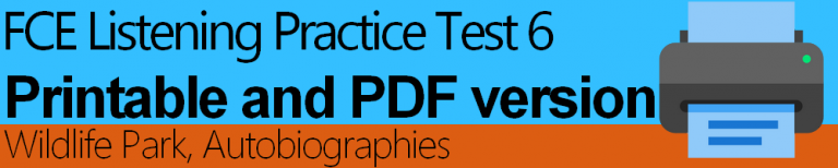 FCE Listening Practice Test 6 Printable - EngExam.info