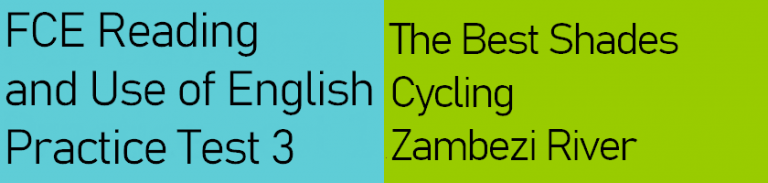 fce test 3 reading and use of english