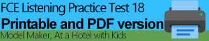 FCE Listening Practice Test 18 Printable - EngExam.info