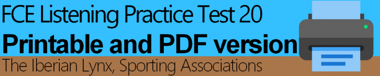 FCE Listening Practice Tests Printable PDF - EngExam.info