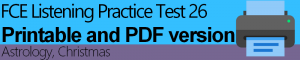 FCE Listening Practice Test 26 Printable - EngExam.info