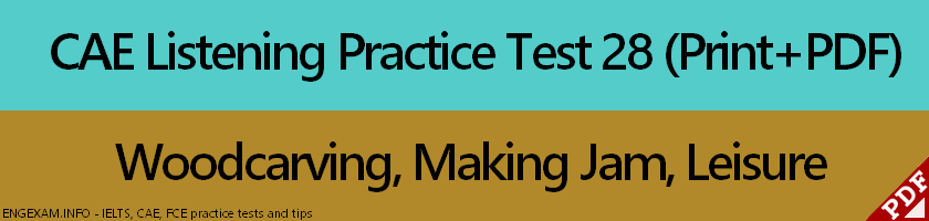 CAE Listening Practice Test 28 printable