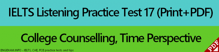 IELTS Listening Practice Test 17 Printable - EngExam.info