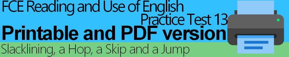 FCE Reading and Use of English <a href=