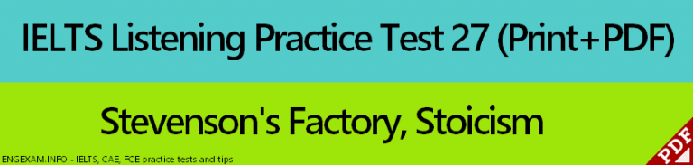 IELTS Listening Practice Test 27 Printable - EngExam.info